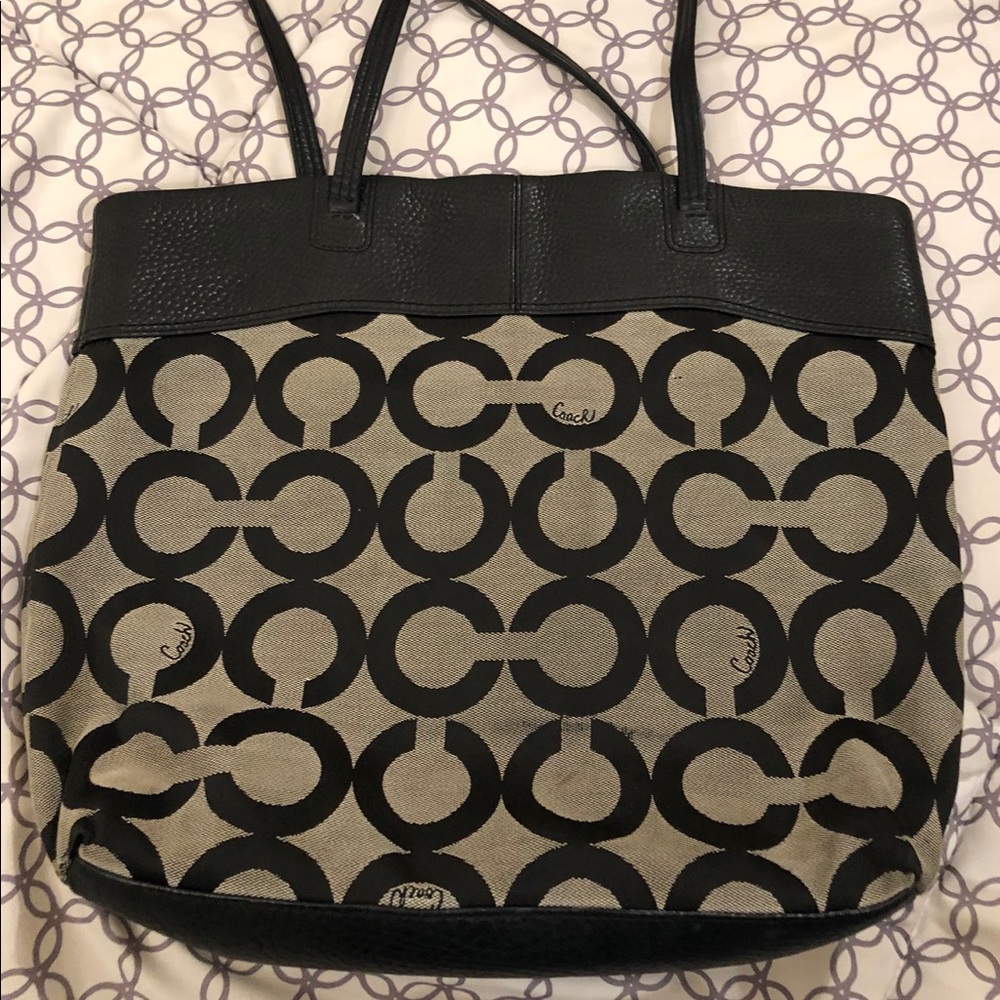 Large Beautiful Coach Handbag - Picture 3 of 8
